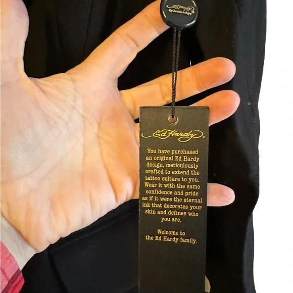 🔥Ed Hardy Christian Audigier Military Double Breasted Blazer SZ M NWT - Picture 9 of 11